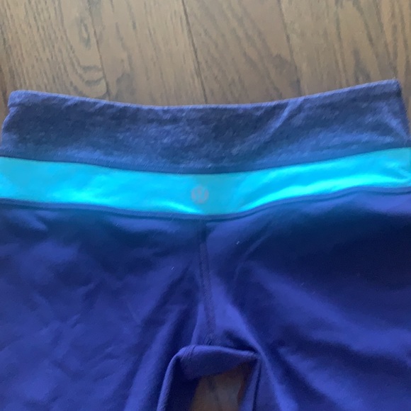 Purple Lululemon Long Shorts - midrise 4 tall - Picture 3 of 7